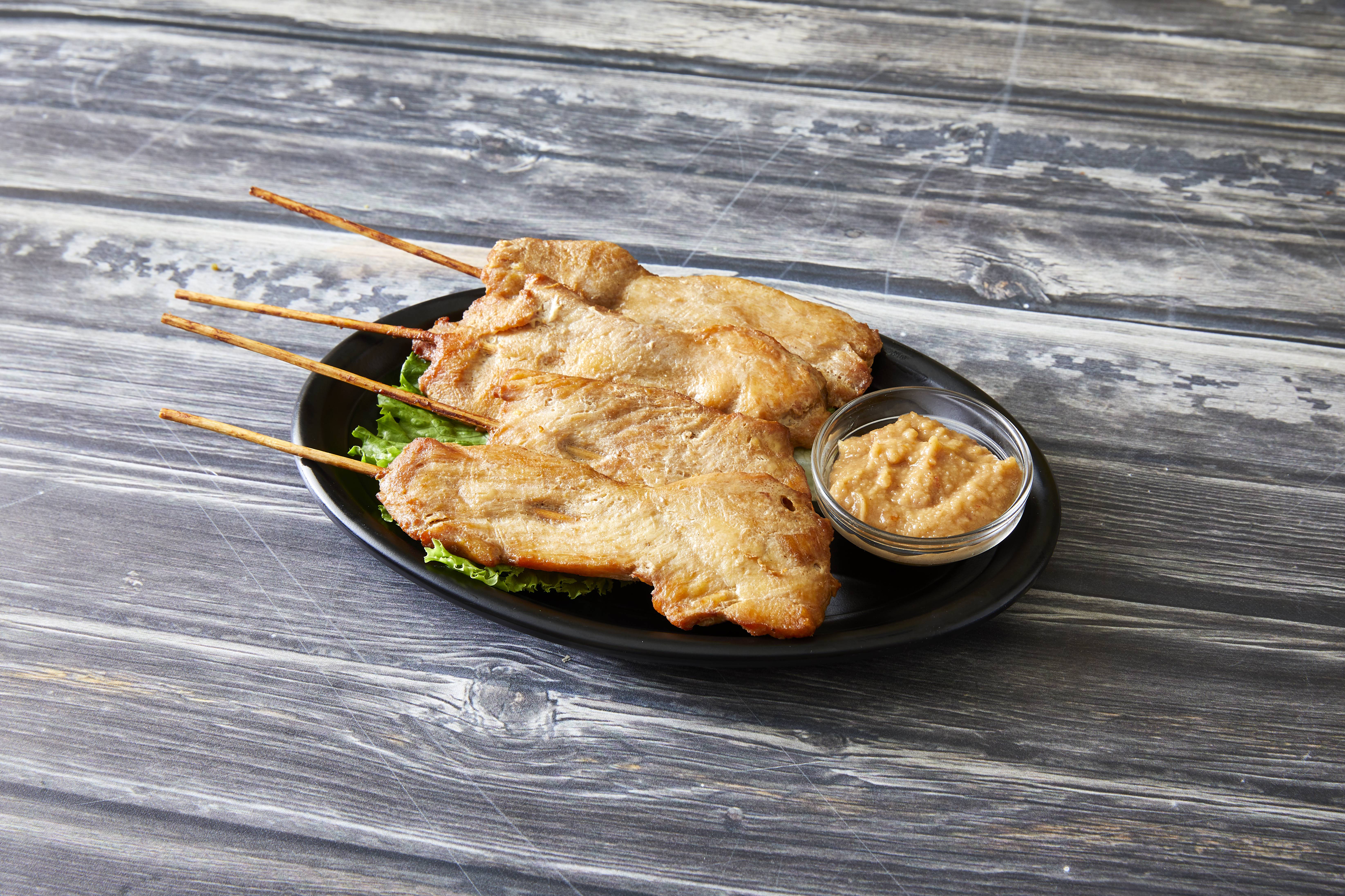 Order A13. Satay Chicken food online from Lin's mandarin restaurant store, Norridge on bringmethat.com