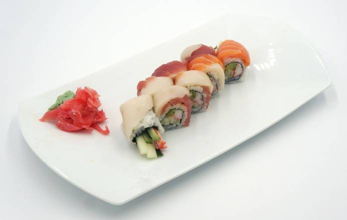 Order 952 Rainbow Roll food online from 8000 Miles store, Roselle on bringmethat.com