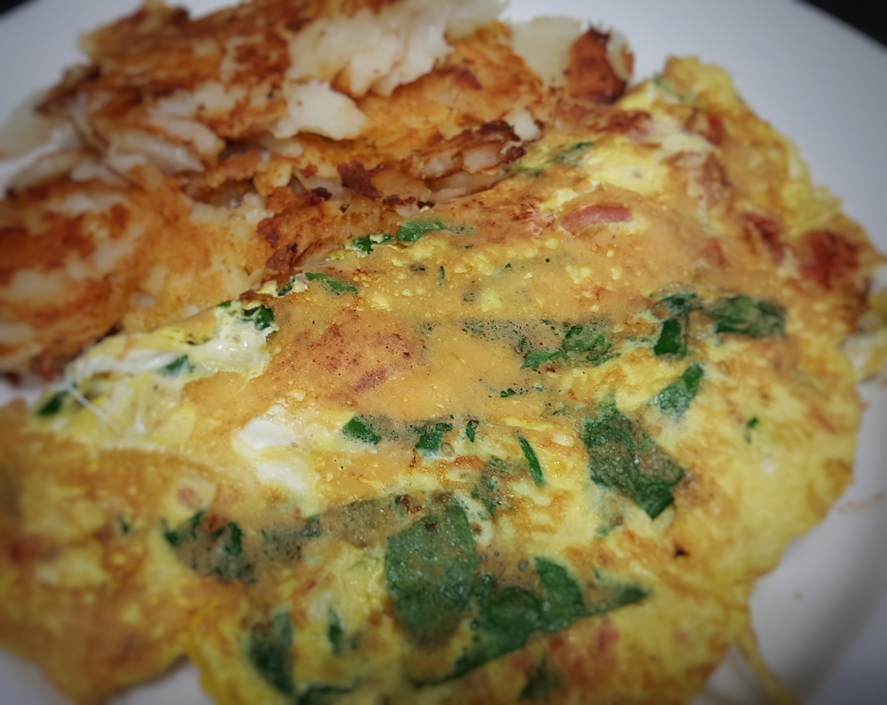 Order Spinach Tomato and Feta Omelette food online from Larry Ii Restaurant store, Vineland on bringmethat.com