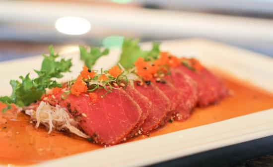 Order Black Pepper Tuna food online from Okinawa Asian Bistro store, Yorktown Heights on bringmethat.com