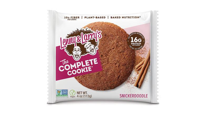 Order Lenny & Larry's The Complete Cookie, Snickerdoodle, Soft Baked, 16g Plant Protein, Vegan, Non-GMO food online from Route 7 Food Mart store, Norwalk on bringmethat.com