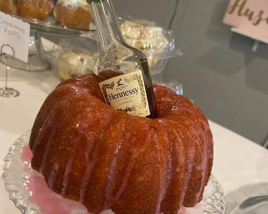 Order Strawberry Henny Bundt cake  food online from Amazcakes store, Chicago on bringmethat.com
