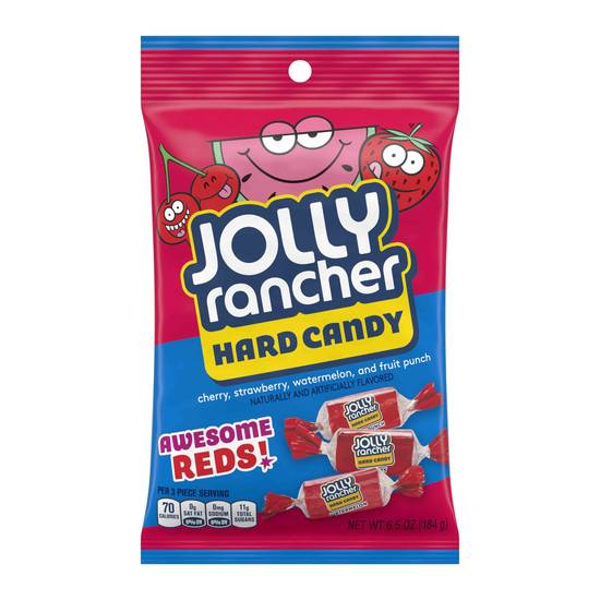 Order Jolly Rancher Awesome Reds Hard Candy Assorted Flavors (6.5 oz) food online from Rite Aid store, Eugene on bringmethat.com