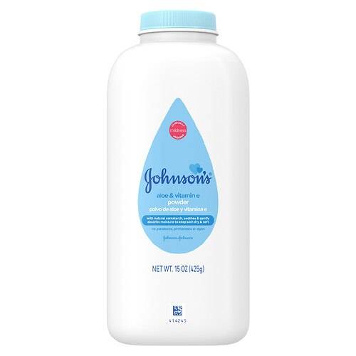 Order Johnson's Baby Powder, Naturally Derived Cornstarch With Aloe & Vitamin E Soothing Aloe & Vitamin E - 15.0 oz food online from Walgreens store, Deer Park on bringmethat.com