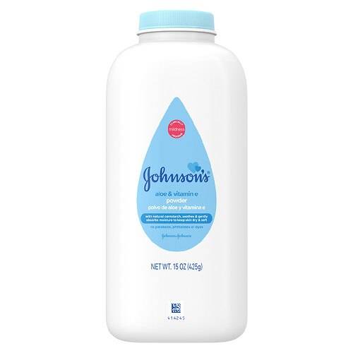 Order Johnson's Baby Powder, Naturally Derived Cornstarch With Aloe & Vitamin E Soothing Aloe & Vitamin E - 15.0 oz food online from Walgreens store, FAIRBANKS on bringmethat.com