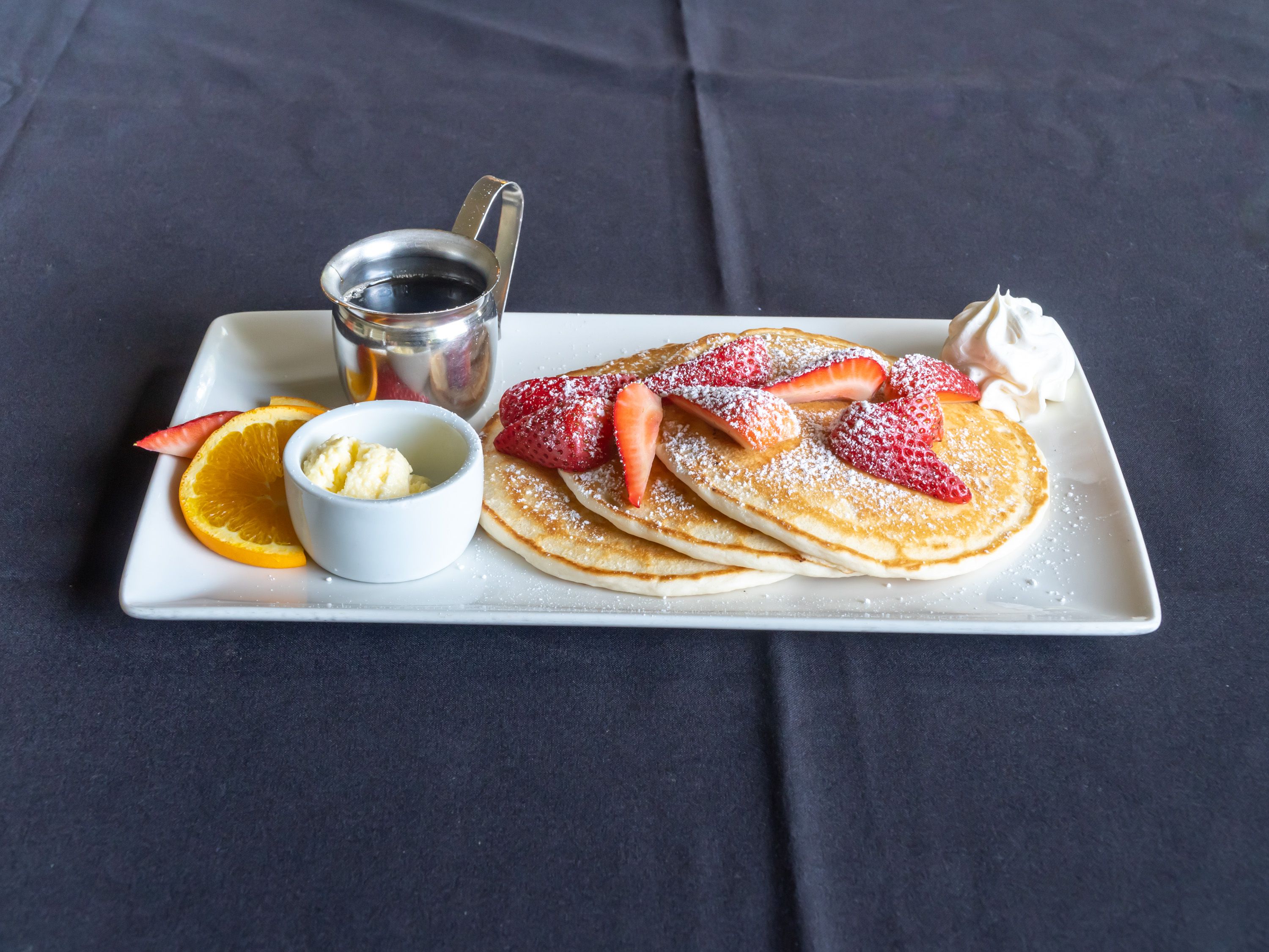Order Buttermilk Pancakes Classic food online from Red Restaurant & Bar store, City of Industry on bringmethat.com