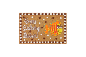 Order Fish Happy Birthday Cookie Cake food online from American Deli on Broad St. store, Athens on bringmethat.com