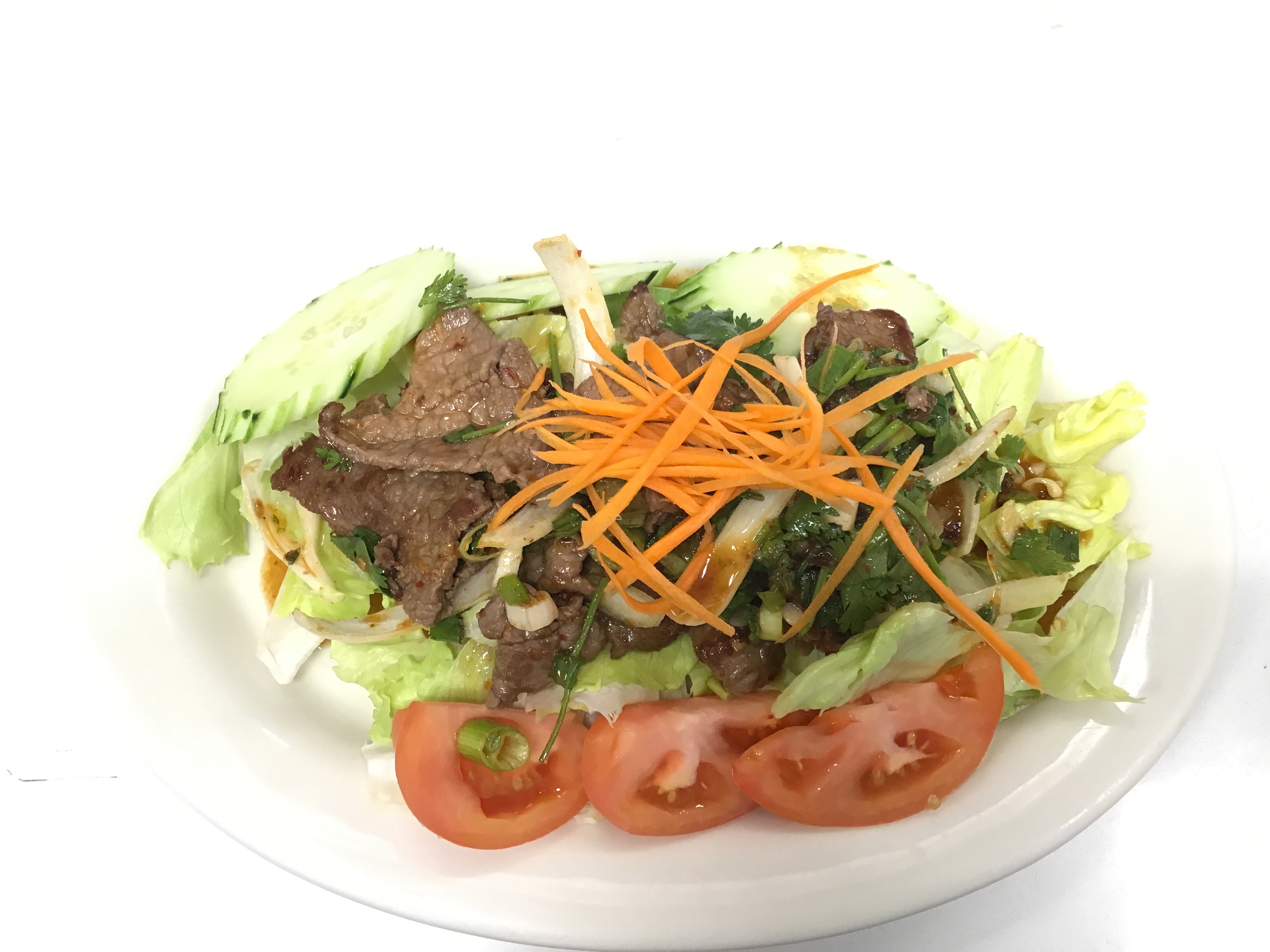 Order Spicy Ribeye Salad food online from Fortune House Thai store, Lake Balboa on bringmethat.com