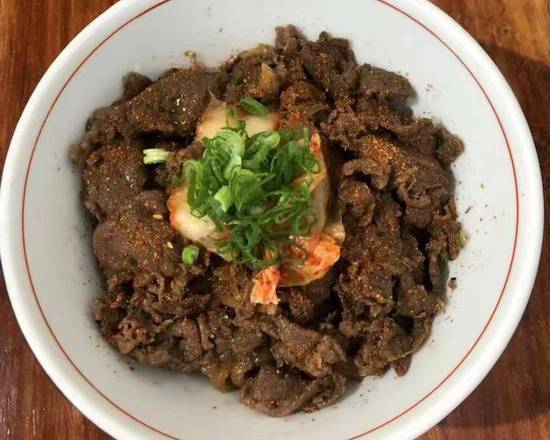 Order Beef Rice Bowl (Gyudon) food online from Ninja ramen & poke bowl store, Babylon on bringmethat.com