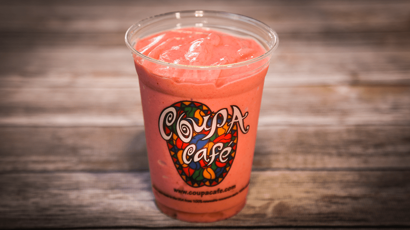 Order Strawberry Smoothie food online from Coupa Cafe store, Stanford on bringmethat.com