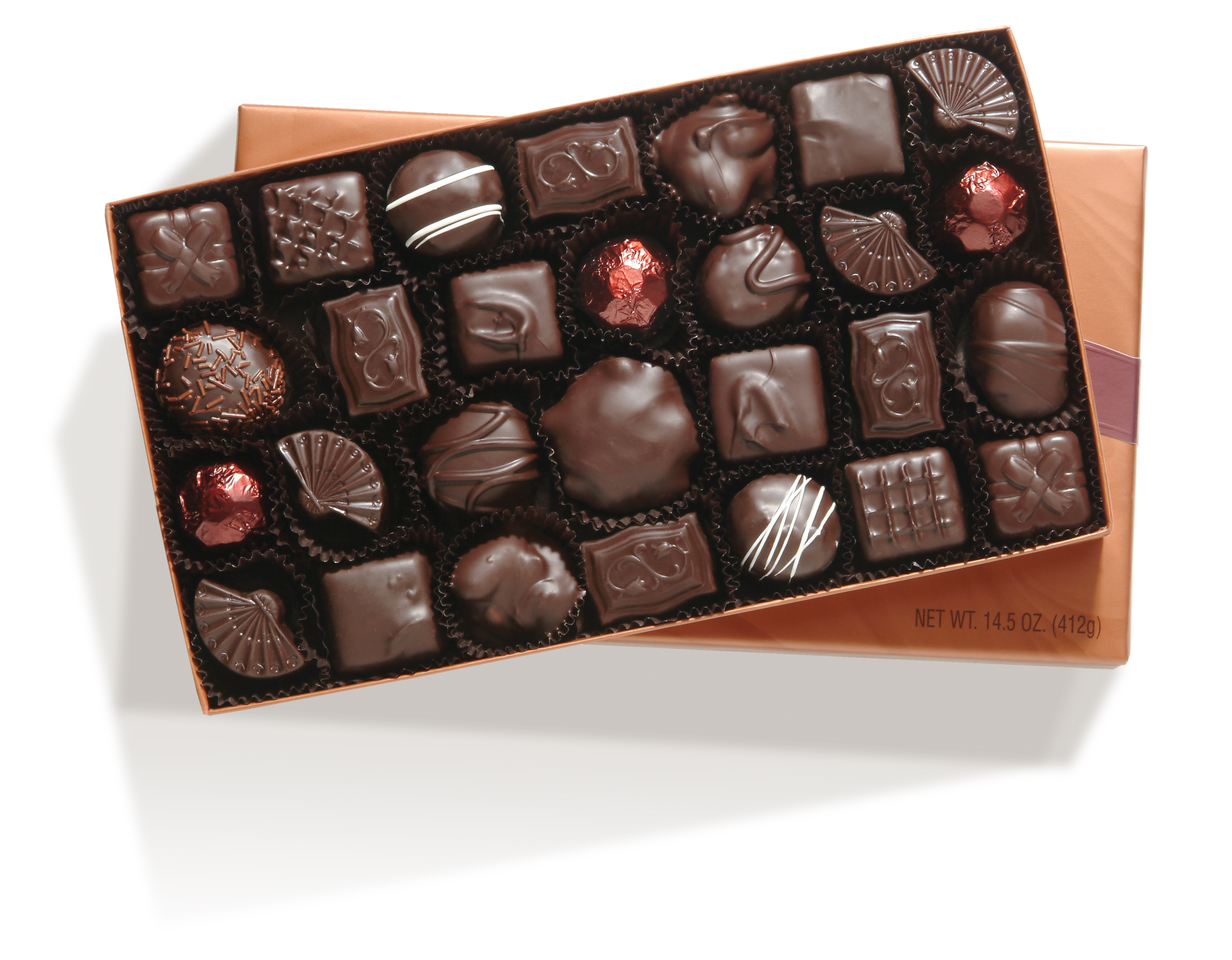Order Assorted Gift Box Dark Chocolate Gift Box 14.5 oz food online from Rocky Mountain Chocolate Factory store, La Grange on bringmethat.com
