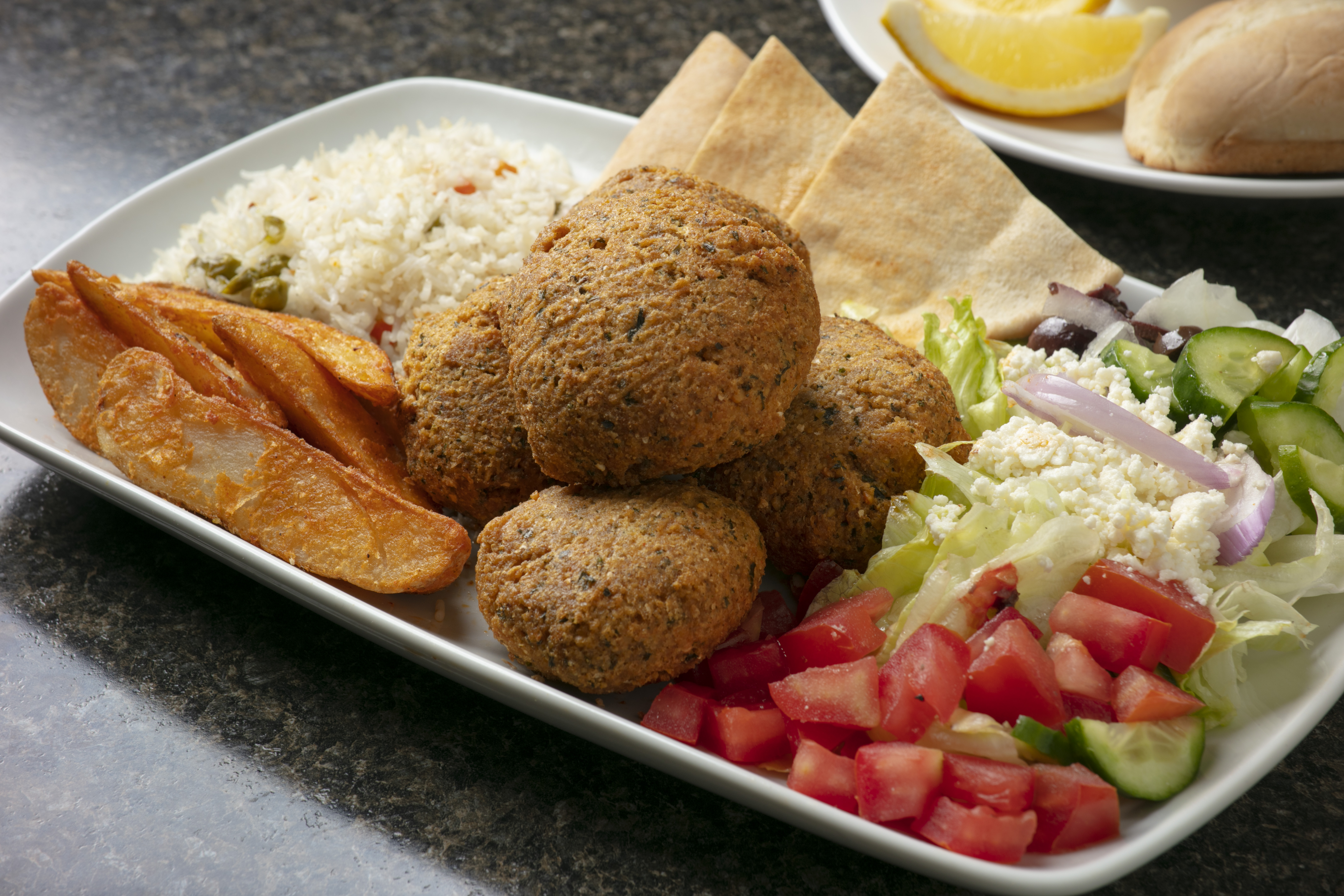 Order Falafel Plate food online from Arda's Cafe store, Los Angeles on bringmethat.com