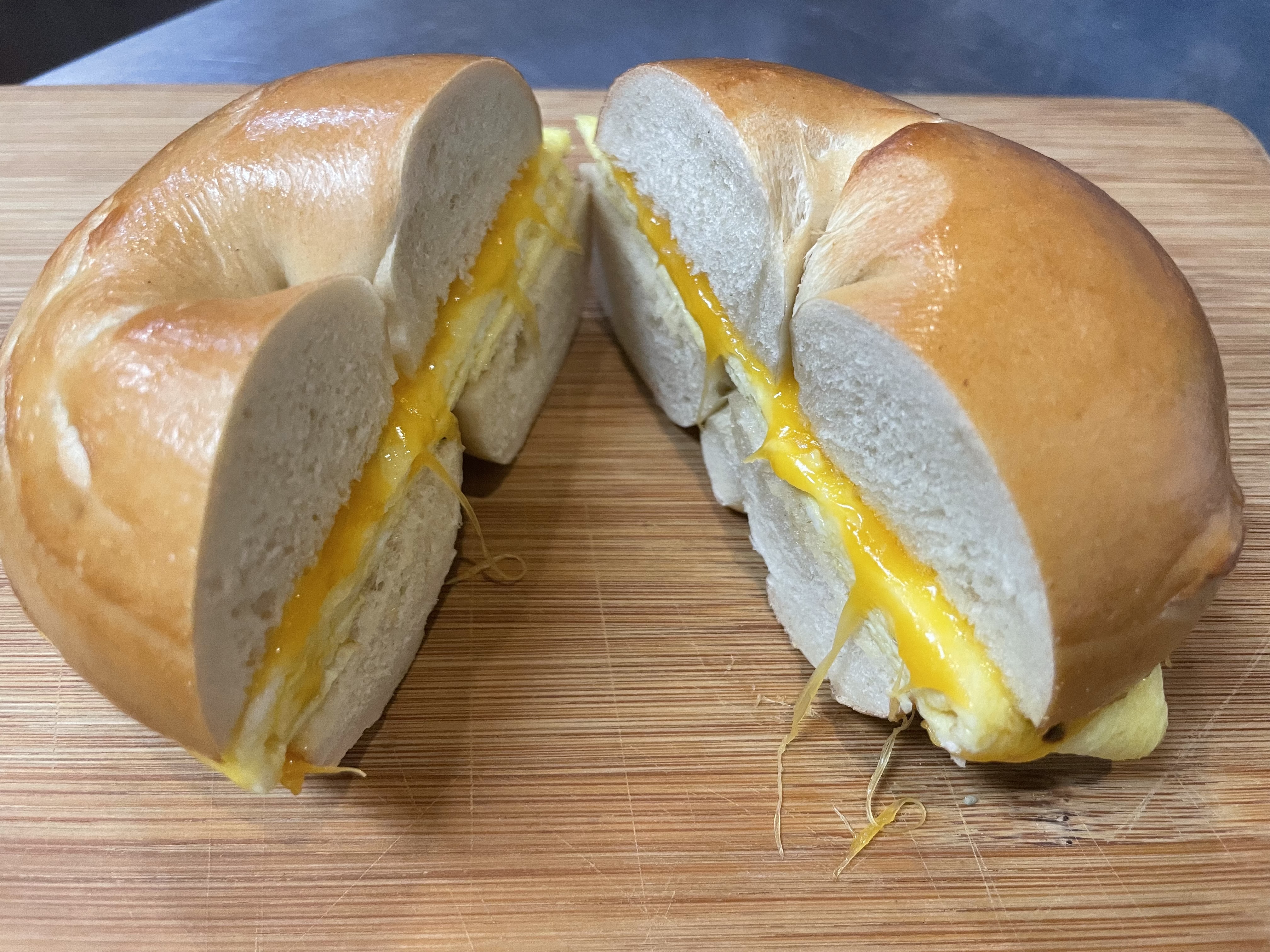 Order Egg and Cheese Sandwich food online from Yardley Bagel Cafe store, Yardley on bringmethat.com