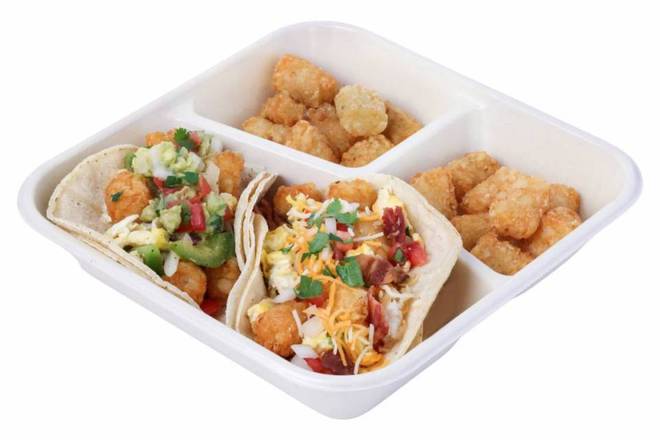Order Breakfast 2 Taco Plate food online from Chronic Tacos store, Huntington Beach on bringmethat.com