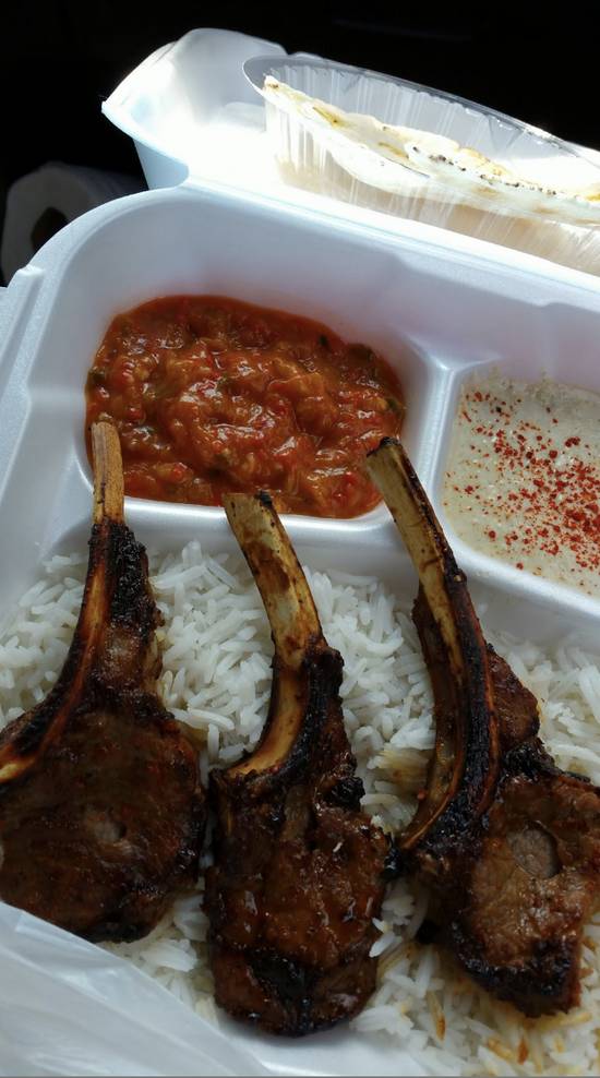 Order Lamb Chops Plate food online from Tonir Cafe store, Burbank on bringmethat.com