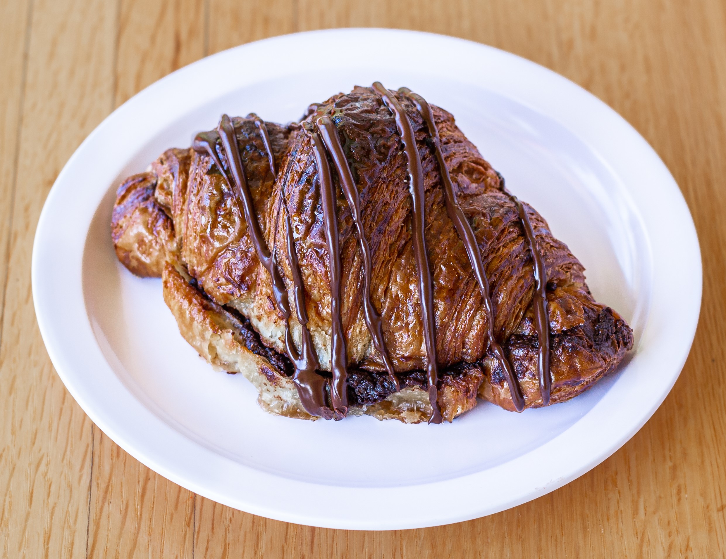 Order Chocolate Hazelnut Croissant food online from Courageous Bakery & Cafe store, Oak Park on bringmethat.com