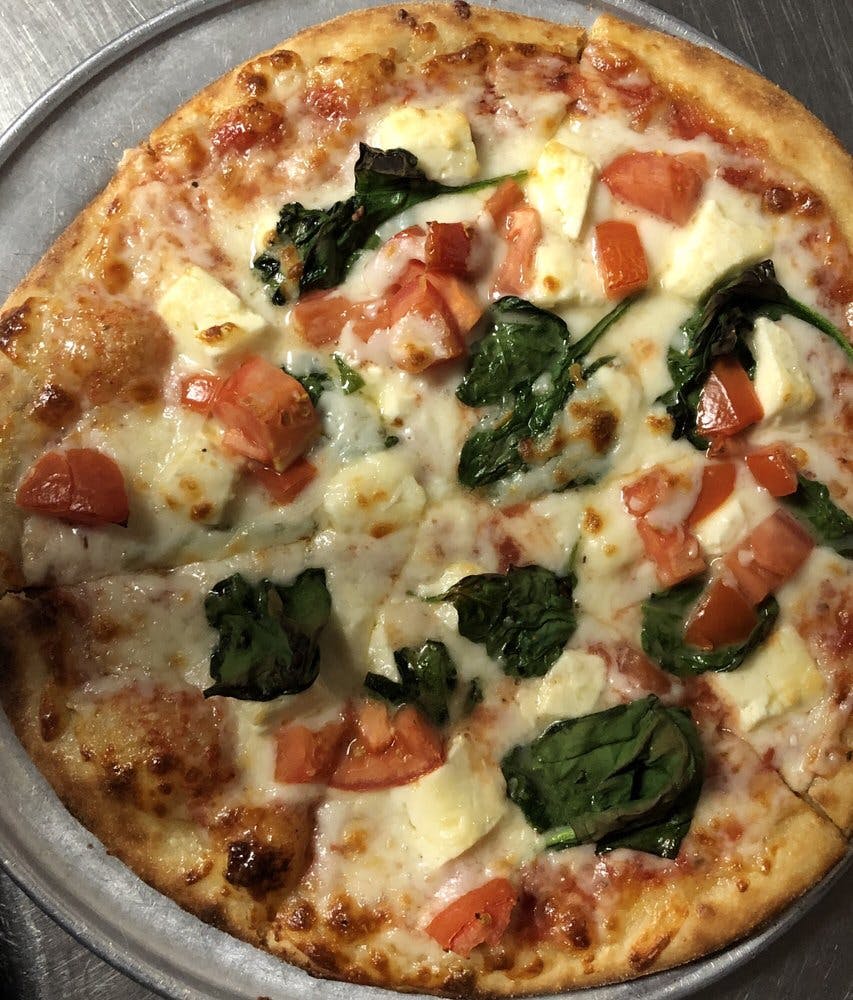 Order Greek Pizza - Small 10" food online from Pizza Perfect On Main store, Hillsville on bringmethat.com