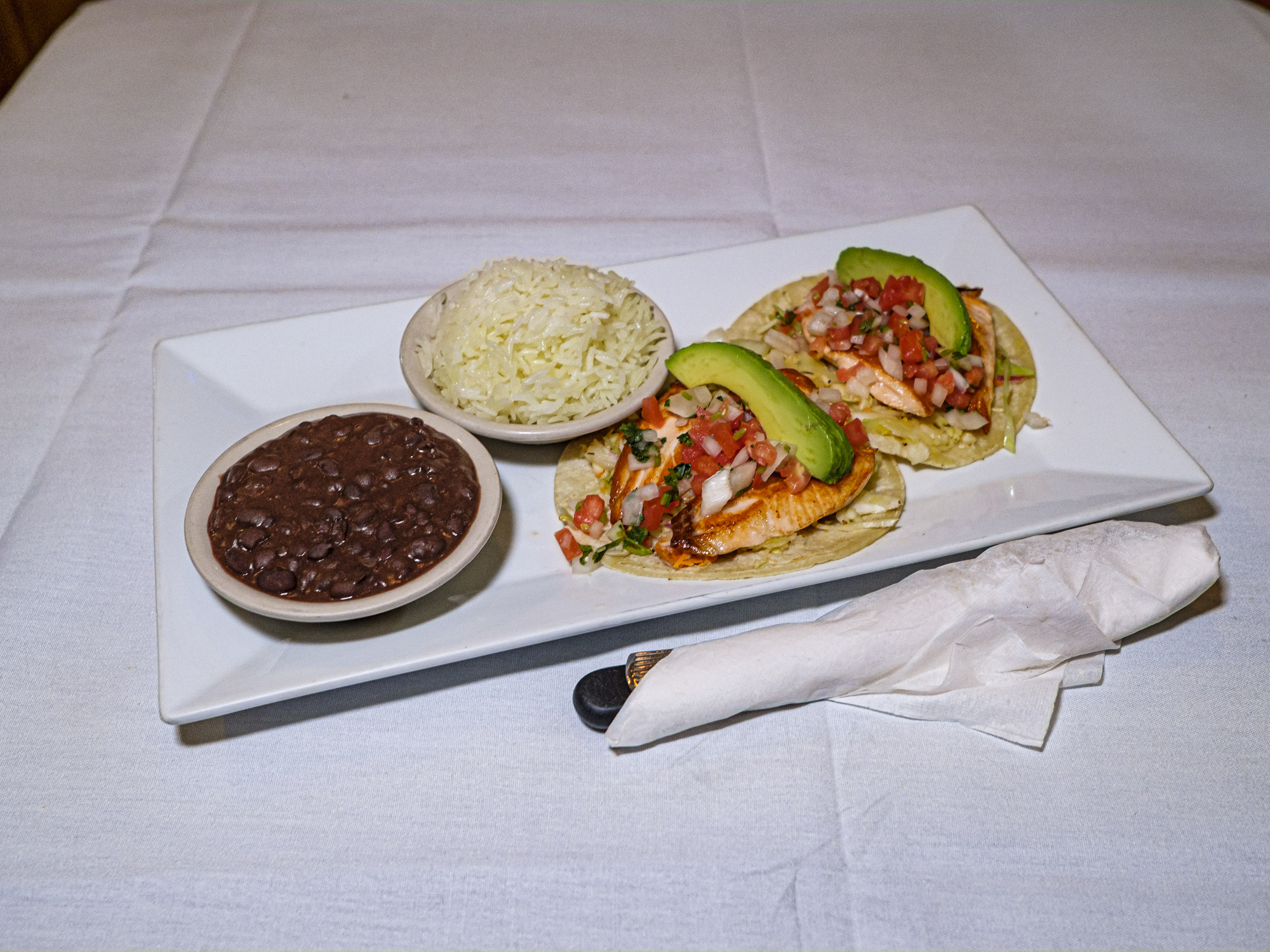 Order Tacos de Salmon food online from El Torogoz Restaurant store, Washington on bringmethat.com