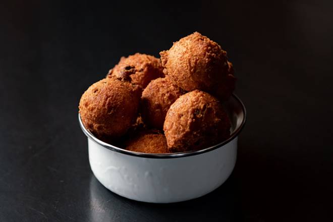 Order Hush Puppies (6) food online from R&R Barbeque store, South Jordan on bringmethat.com