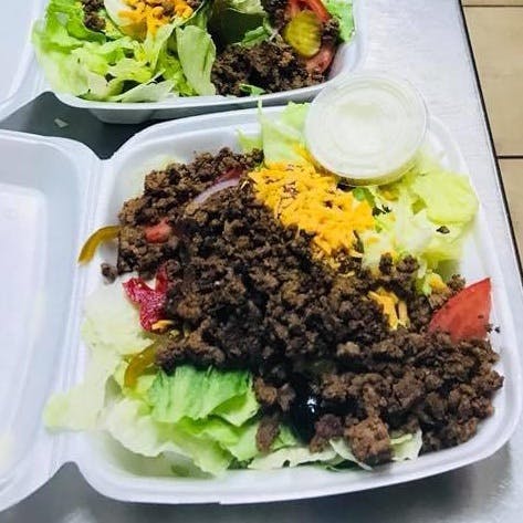 Order Taco Salad - Salad food online from Lorenzo's Pizza store, Fountain Hill on bringmethat.com