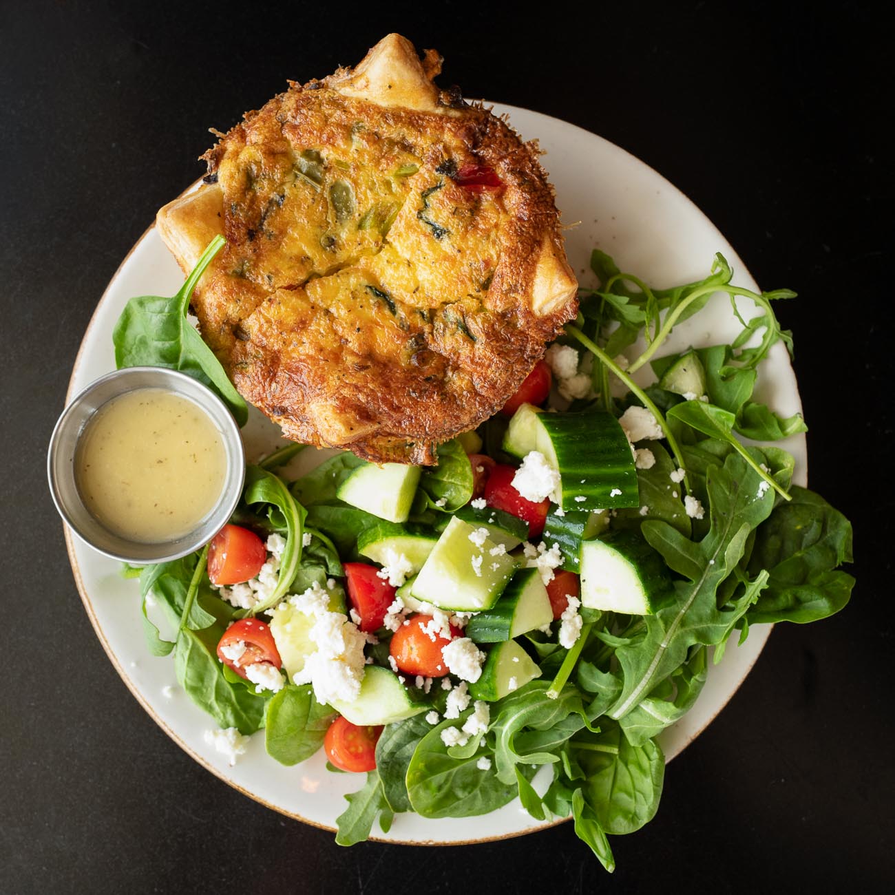 Order Quiche + Side food online from The Cafe At Thistle Farms store, Nashville on bringmethat.com