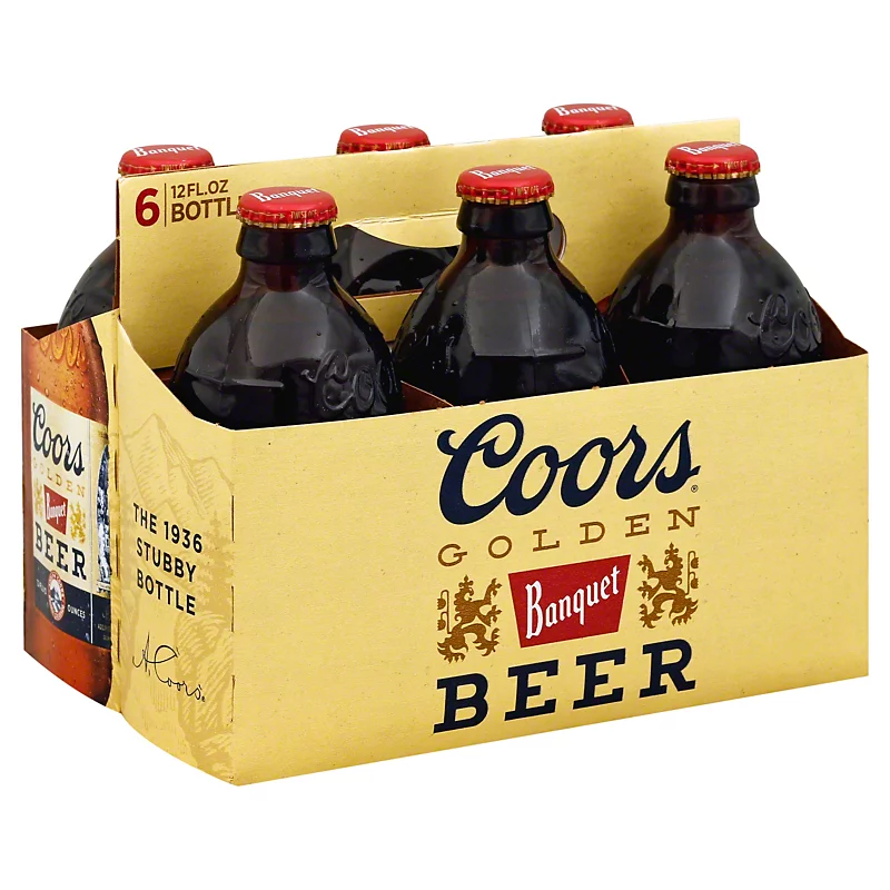 Order Coors Banquet Beer 6 Pack Bottle food online from Mirage Wine & Liquor store, Palm Springs on bringmethat.com