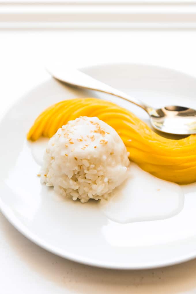 Order Mango Sticky Rice food online from Tom Kha Thai Asian Bistro store, Fort Collins on bringmethat.com