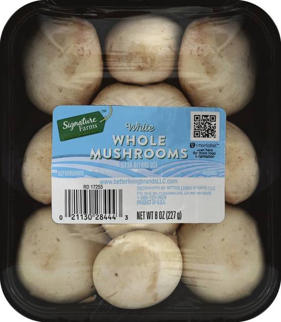 Order Signature Farms · White Whole Mushrooms (8 oz) food online from ACME Markets store, Middletown on bringmethat.com