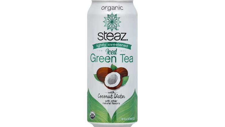 Order Steaz Iced Green Tea Coconut Water food online from Trumbull Mobil store, Trumbull on bringmethat.com