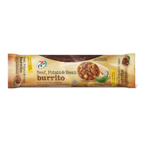 Order 7-Select Burrito Potato Beef Bean 10oz food online from 7-Eleven store, Chicago on bringmethat.com