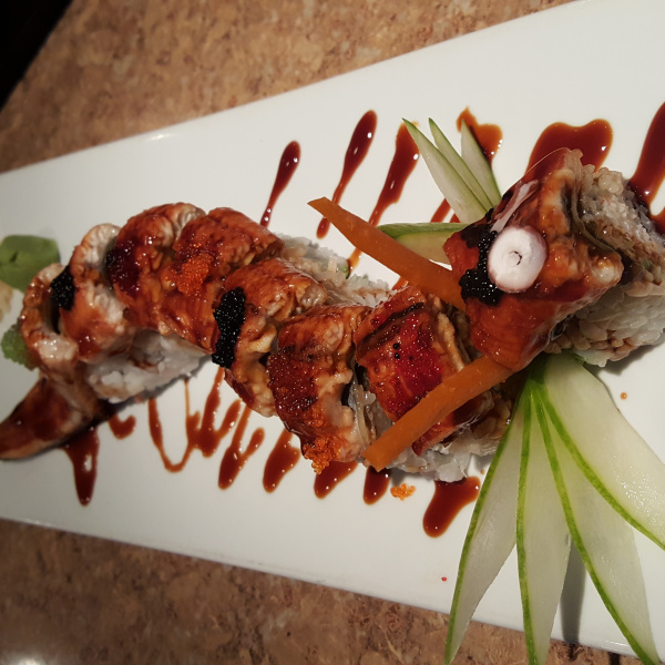 Order King Dragon Roll food online from Sushi Shack store, Plano on bringmethat.com