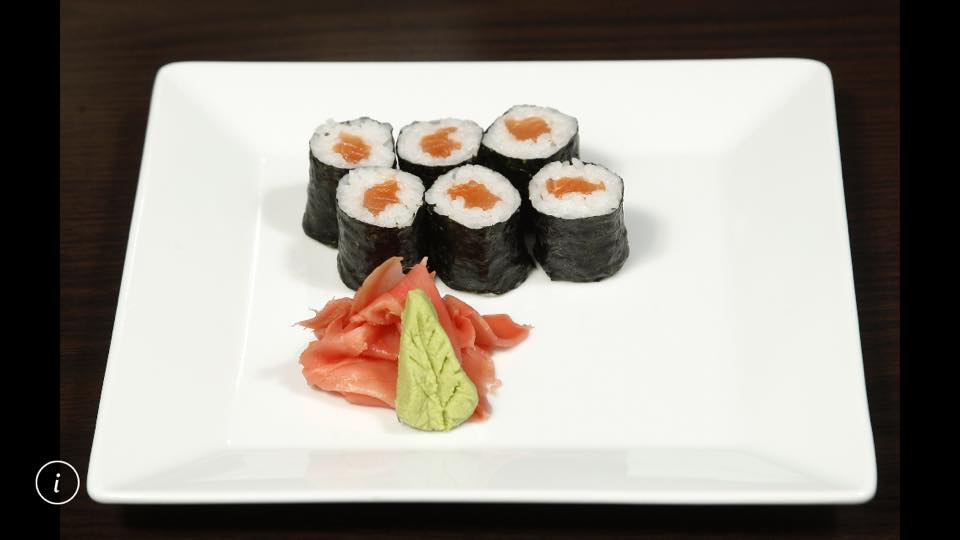 Order Salmon Roll - Maki Sushi food online from Sweet Basil store, Crescent Springs on bringmethat.com