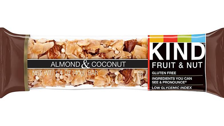 Order Kind Bar Almond Coconut, Gluten Free, Low Sugar, 1 Count food online from Route 7 Food Mart store, Norwalk on bringmethat.com