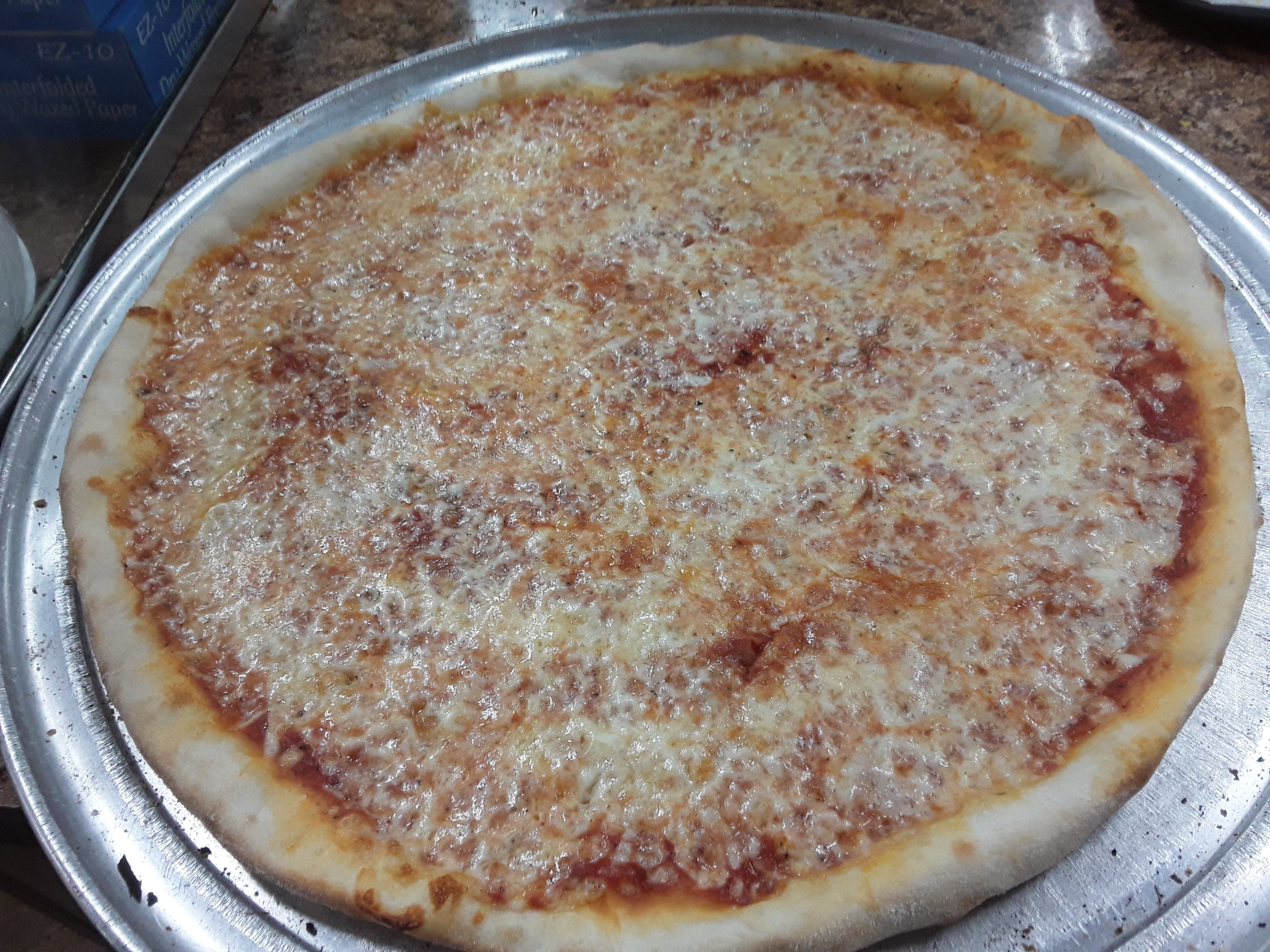 Order Cheese Pizza - Large 16'' food online from Brooklyn's Pizza store, Irvington on bringmethat.com