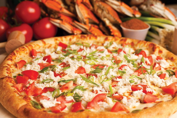 Order Maryland Style Crab Pizza food online from Pizza Bolis Baltimore store, Baltimore on bringmethat.com