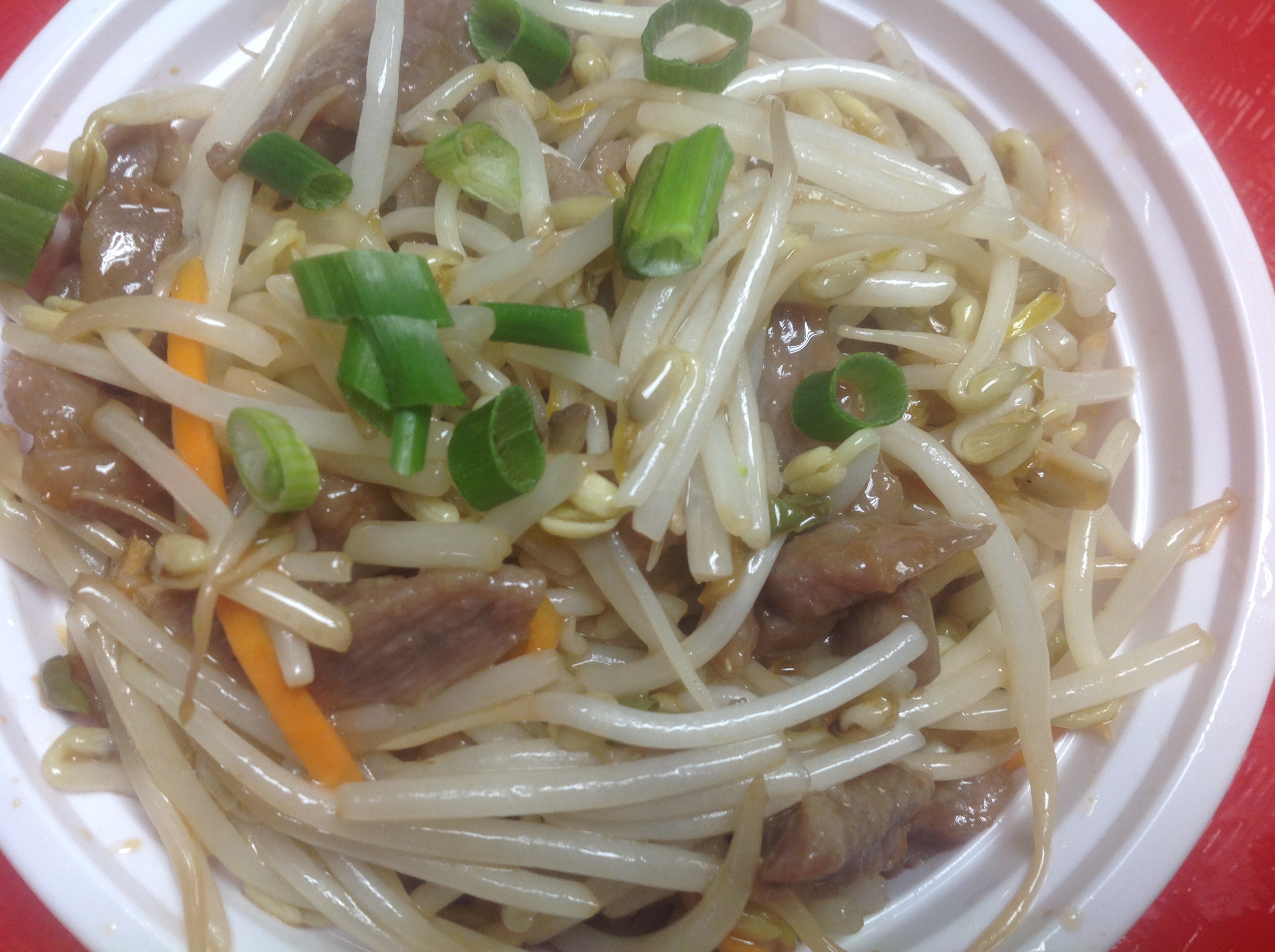 Order 92. Beef with Bean Sprouts food online from Woodside Kitchen store, Elmhurst on bringmethat.com