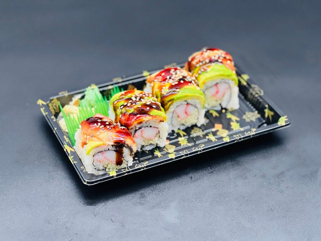 Order Dragon Roll food online from I Sushi Inc. store, Ridgewood on bringmethat.com
