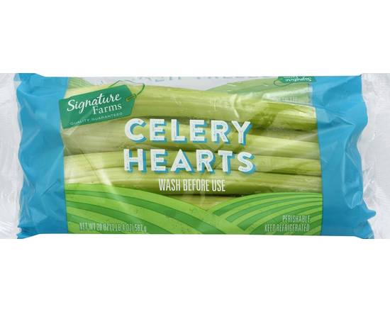 Order Signature Farms · Celery Hearts (20 oz) food online from Shaw's store, Newburyport on bringmethat.com