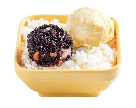 Order D2 - Durian & Thai Black Glutinous Rice with Vanilla Frost 榴蓮忘返 food online from Sweethoney Dessert store, Alhambra on bringmethat.com