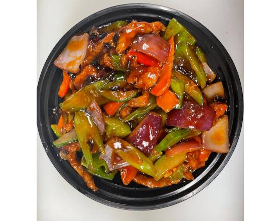 Order Pork with Black Bean Sauce food online from Hunan Cafe store, Pittsburgh on bringmethat.com