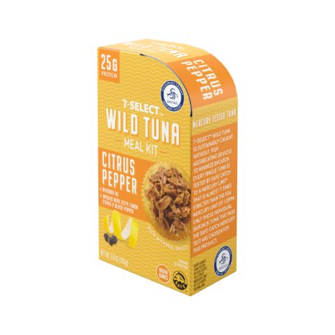 Order 7-Select Wild Tuna Meal Kit Citrus Pepper 3.6oz food online from 7-Eleven store, Matawan on bringmethat.com