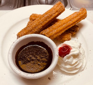 Order CHURROS CON CHOCOLATE  food online from Hot Jalapeno store, New York on bringmethat.com