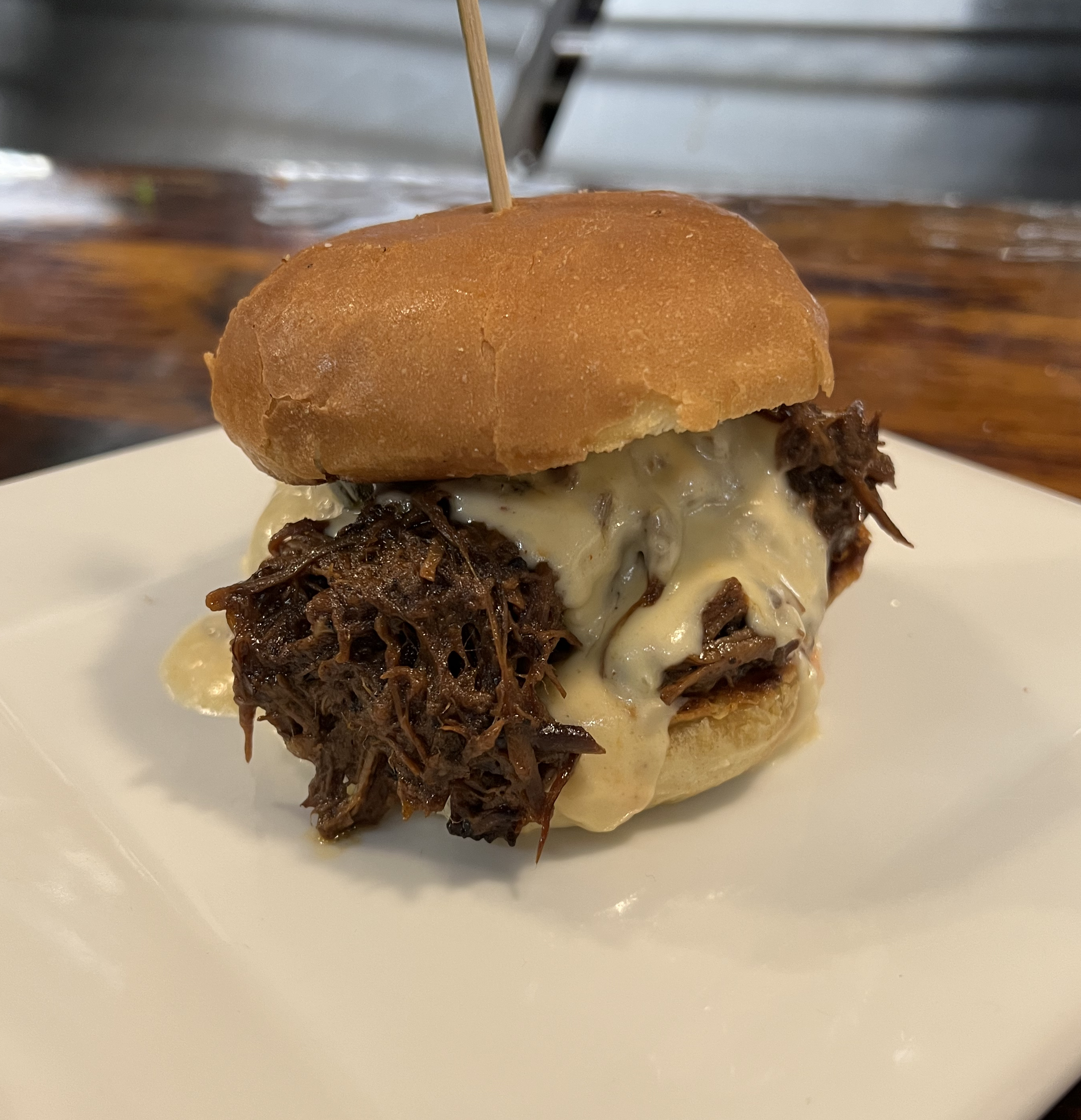Order Braised Brisket Sandwich food online from The City Beer Hall store, Albany on bringmethat.com