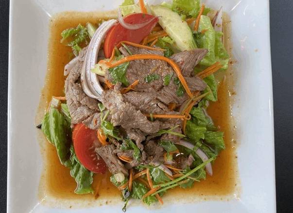 Order Yum Nuea (Beef Salad) food online from Youpa Thai Kitchen store, Kent on bringmethat.com