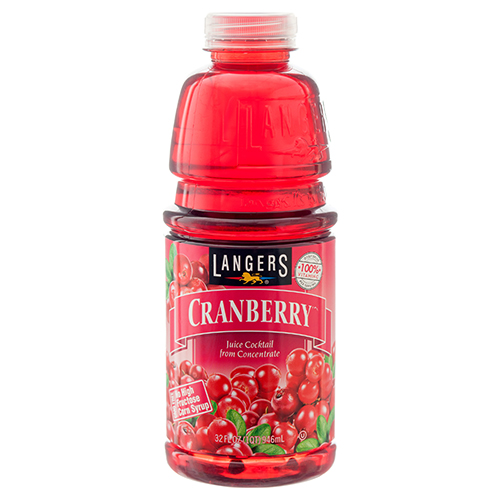 Order Langer's Cranberry Juice 32 oz. food online from Terrible store, Las Vegas on bringmethat.com