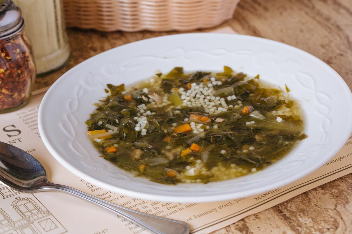 Order Greens and Pastina Soup food online from Ralph Italian Restaurant store, Philadelphia on bringmethat.com