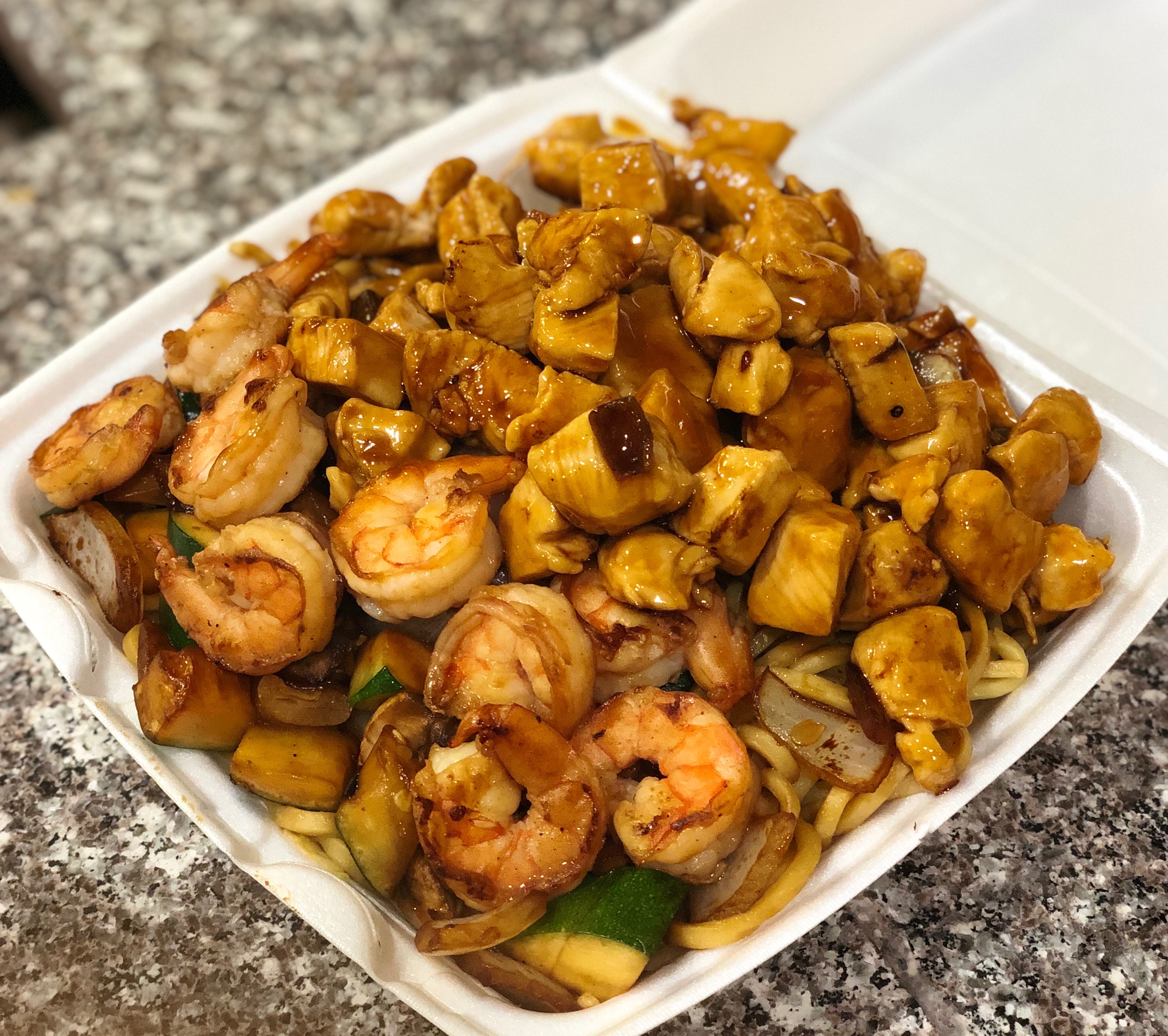 Order 21. Chicken and Shrimp Combo food online from Rotasu Hibachi store, Cleveland on bringmethat.com