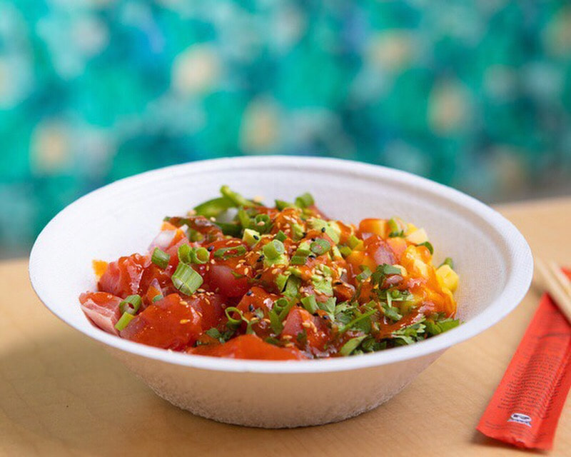 Order Volcano Fire Bowl food online from Mahalo Poke Co. store, Omaha on bringmethat.com