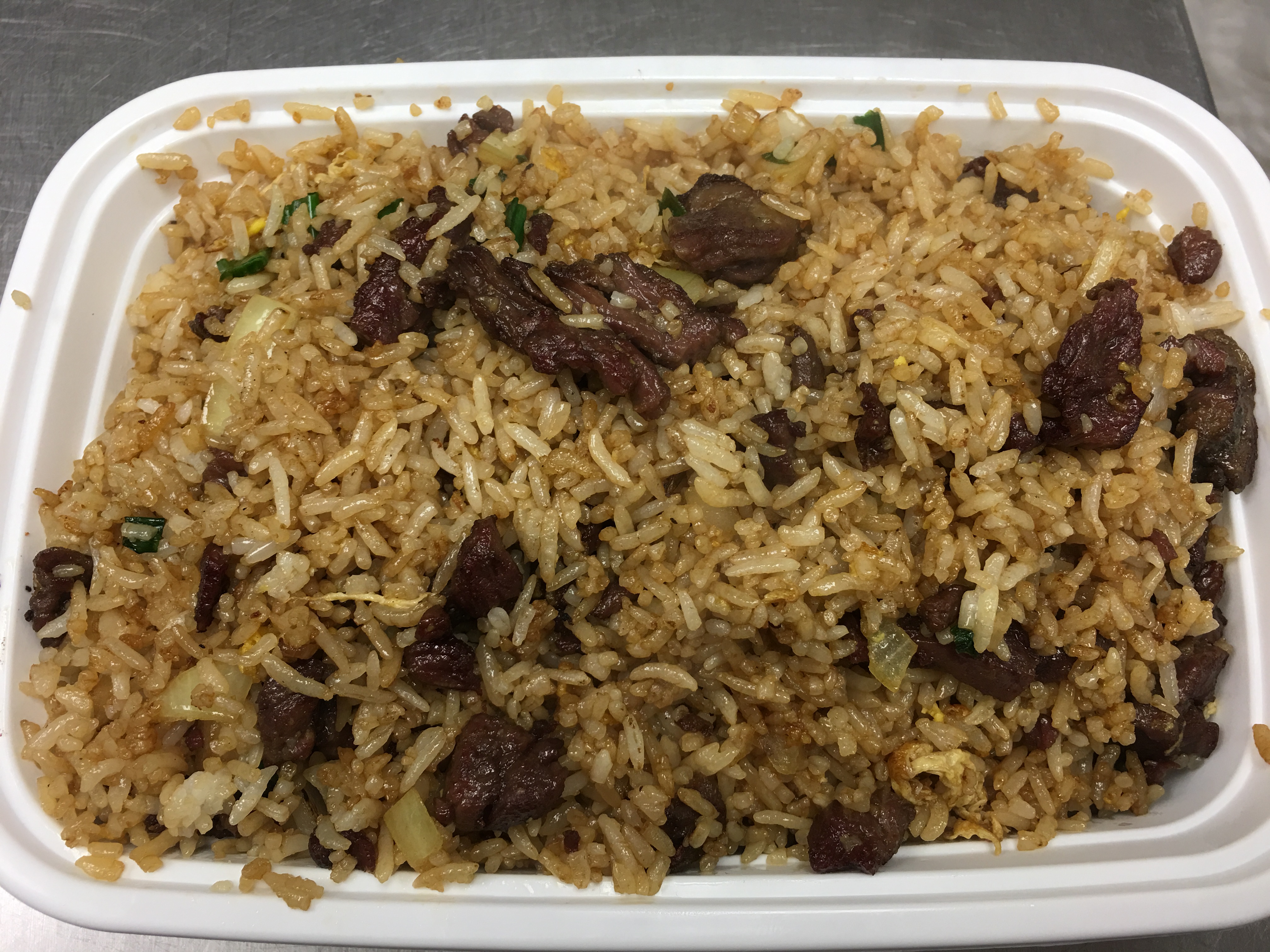 Order 207. Beef Fried Rice  ( Large ) food online from China China store, Joliet on bringmethat.com