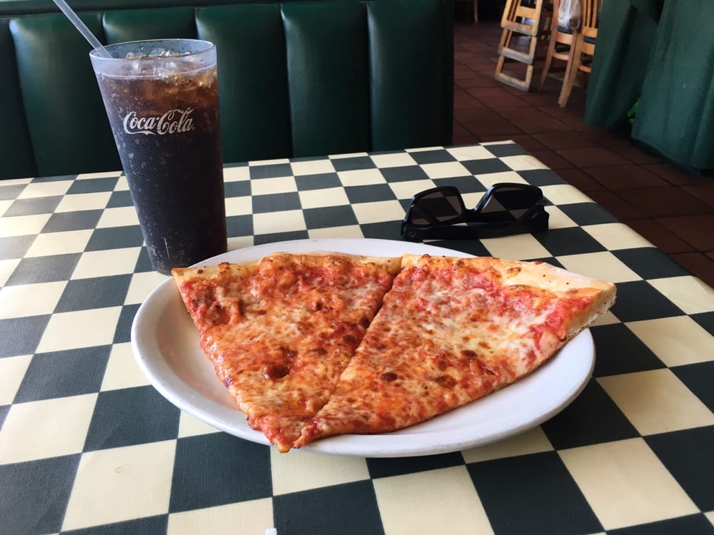 Order 2 cheese slices and 20oz bottle of soda food online from Little Italy Pizza store, New York on bringmethat.com